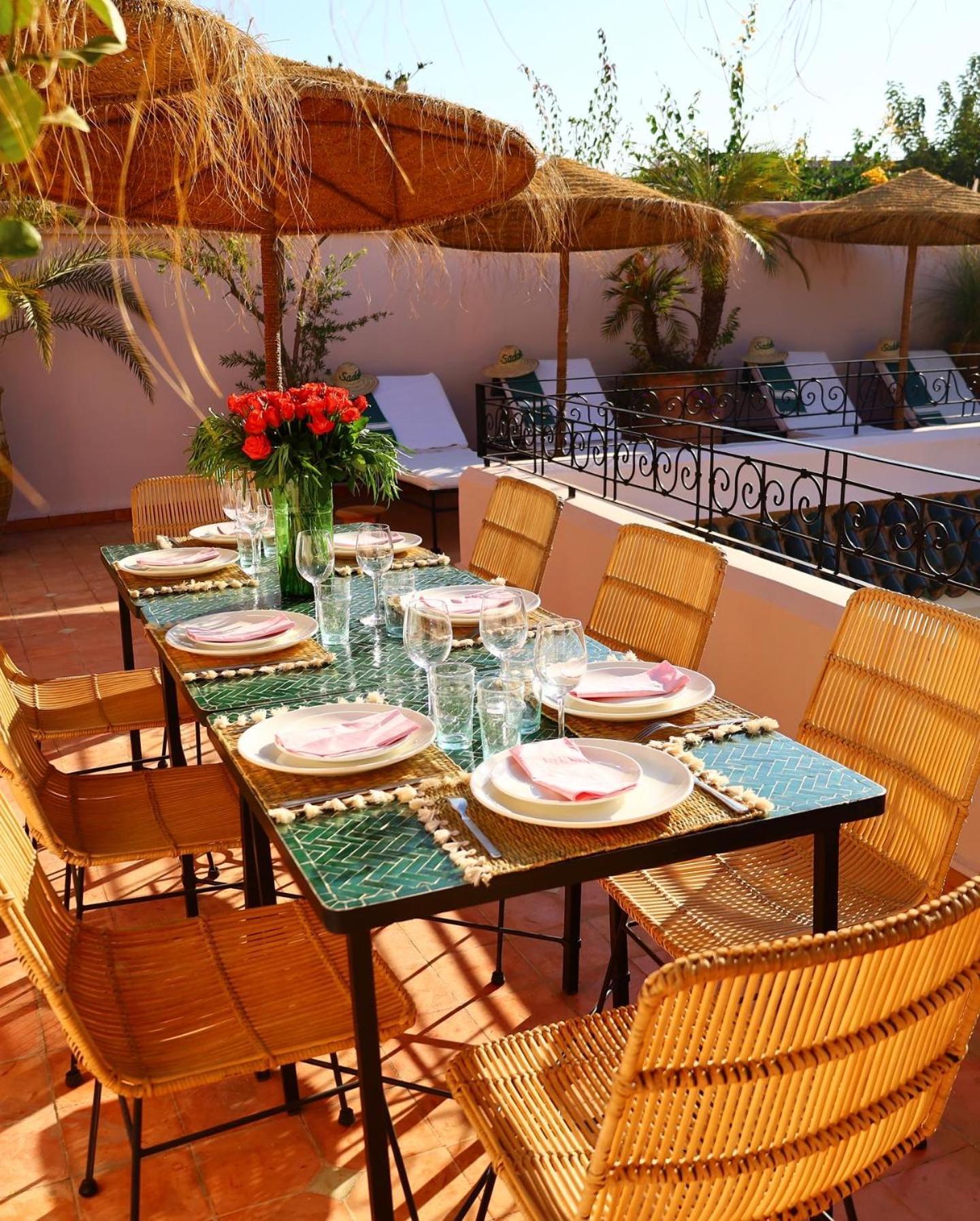 Riad Prive Sadaka Bassin Rooftop Marrakesh Exterior photo